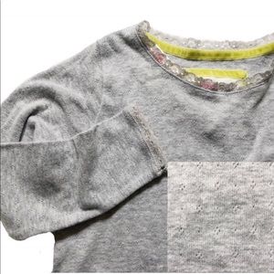 NWT Mini Boden Grey Long Sleeve SZ 6-7Y
